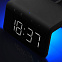 Настольные часы с беспроводной зарядкой 15W, Flame, черный цвет с логотипом в Астрахани заказать по выгодной цене в кибермаркете AvroraStore