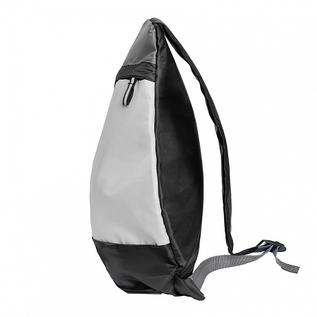 Рюкзак Pick, белый/серый/чёрный, 41 x 32 см, 100% полиэстер 210D с логотипом в Астрахани заказать по выгодной цене в кибермаркете AvroraStore