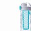 Герметичная бутылка для воды с контейнером для фруктов Honeycomb, бирюзовый с логотипом в Астрахани заказать по выгодной цене в кибермаркете AvroraStore