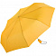 Зонт складной AOC, желтый с логотипом в Астрахани заказать по выгодной цене в кибермаркете AvroraStore