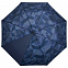 Складной зонт Gems, синий с логотипом в Астрахани заказать по выгодной цене в кибермаркете AvroraStore