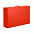Коробка складная подарочная, 37x25x10cm, кашированный картон, красный с логотипом в Астрахани заказать по выгодной цене в кибермаркете AvroraStore
