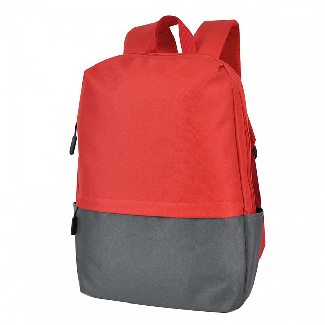 Рюкзак Eclat, красный/серый, 43 x 31 x 10 см, 100% полиэстер 600D с логотипом в Астрахани заказать по выгодной цене в кибермаркете AvroraStore