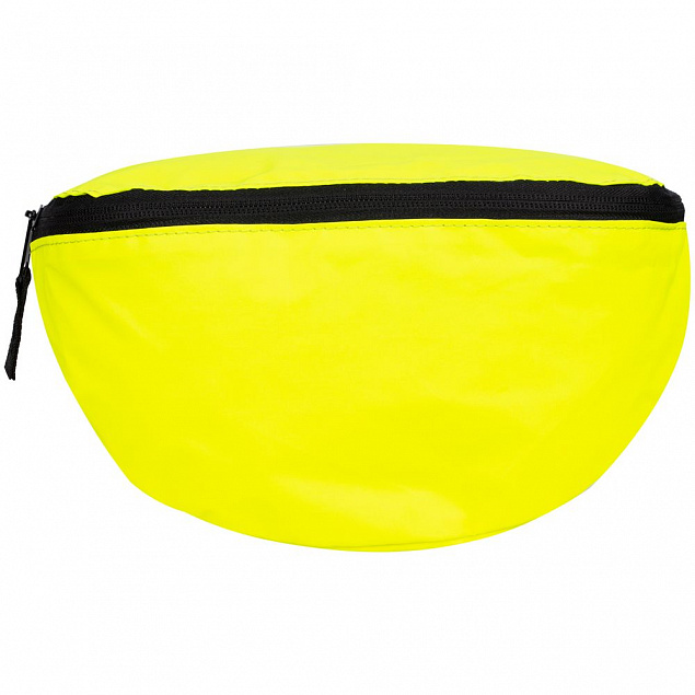 Поясная сумка Manifest Color из светоотражающей ткани, неон-желтая с логотипом в Астрахани заказать по выгодной цене в кибермаркете AvroraStore