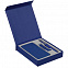 Коробка Rapture для аккумулятора 10000 мАч, флешки и ручки, синяя с логотипом в Астрахани заказать по выгодной цене в кибермаркете AvroraStore