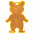 Пешеходный светоотражатель «Мишка», неон-желтый с логотипом в Астрахани заказать по выгодной цене в кибермаркете AvroraStore