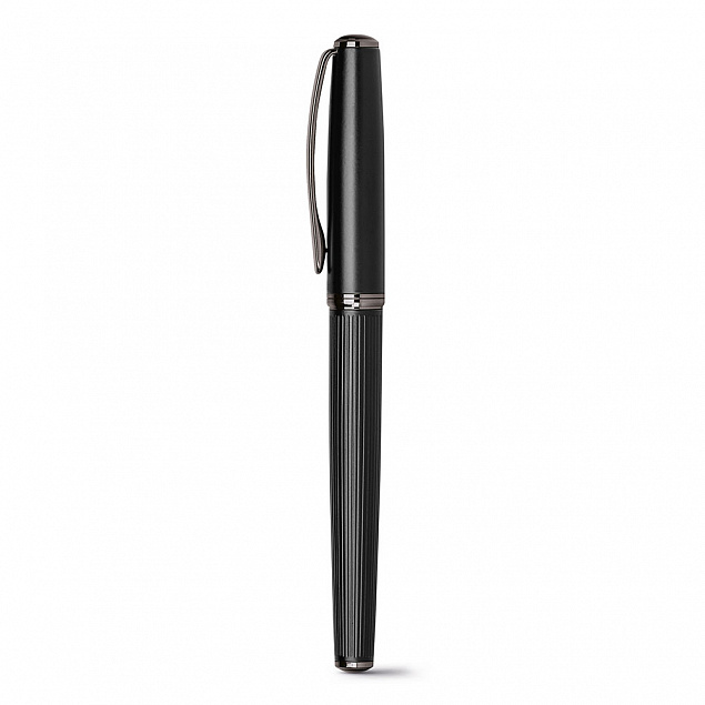 Письменный набор IMPERIO, ручка и ручка-роллер, черный с логотипом в Астрахани заказать по выгодной цене в кибермаркете AvroraStore