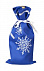 Чехол для шампанского «Снежинки», синий с логотипом в Астрахани заказать по выгодной цене в кибермаркете AvroraStore