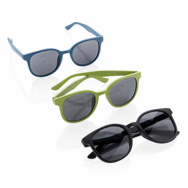 Солнцезащитные очки ECO, синий с логотипом в Астрахани заказать по выгодной цене в кибермаркете AvroraStore