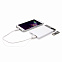 Зарядное устройство с USB–флешкой на 8 ГБ, 2500 mAh, белый с логотипом в Астрахани заказать по выгодной цене в кибермаркете AvroraStore