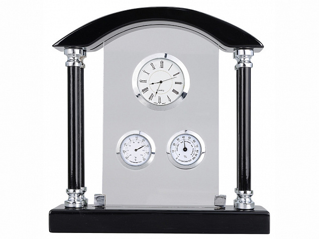 Погодная станция Нобель: часы, термометр, гигрометр с логотипом в Астрахани заказать по выгодной цене в кибермаркете AvroraStore
