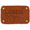 Лейбл кожаный Beta, S, горчичный с логотипом в Астрахани заказать по выгодной цене в кибермаркете AvroraStore