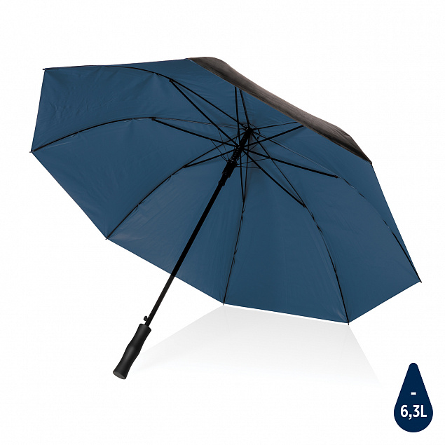 Двухцветный плотный зонт Impact из RPET AWARE™ с автоматическим открыванием, 27" с логотипом в Астрахани заказать по выгодной цене в кибермаркете AvroraStore