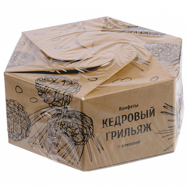 Конфеты «Кедровый грильяж» с клюквой с логотипом в Астрахани заказать по выгодной цене в кибермаркете AvroraStore
