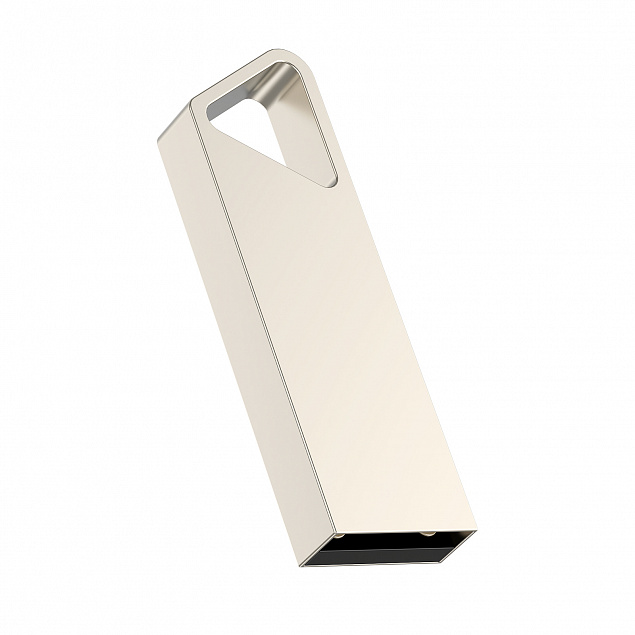 USB flash-карта SPLIT (16Гб), серебристая, 3,6х1,2х0,5 см, металл с логотипом в Астрахани заказать по выгодной цене в кибермаркете AvroraStore