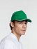 Бейсболка Classic, ярко-зеленая с белым кантом с логотипом в Астрахани заказать по выгодной цене в кибермаркете AvroraStore