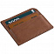 Чехол для карточек Apache, коричневый с логотипом в Астрахани заказать по выгодной цене в кибермаркете AvroraStore