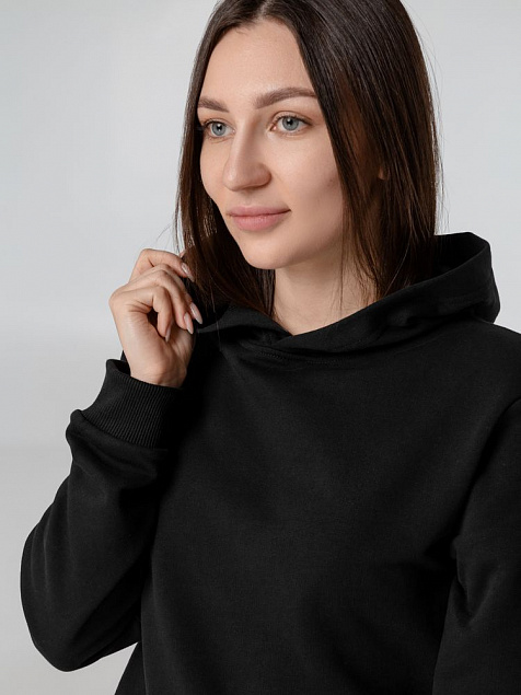 Худи Barta, черное с логотипом в Астрахани заказать по выгодной цене в кибермаркете AvroraStore