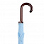 Зонт-трость Standard, голубой с логотипом в Астрахани заказать по выгодной цене в кибермаркете AvroraStore