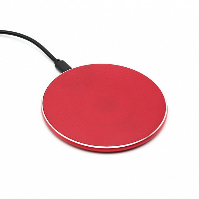 Беспроводное зарядное устройство Flappy, красный, красный с логотипом в Астрахани заказать по выгодной цене в кибермаркете AvroraStore