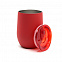 Термокружка с двойной стенкой SOFTO софт-тач, красный с логотипом в Астрахани заказать по выгодной цене в кибермаркете AvroraStore