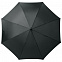 Зонт-трость Wind, черный с логотипом в Астрахани заказать по выгодной цене в кибермаркете AvroraStore