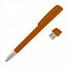 Ручка с флеш-картой USB 8GB «TURNUSsoftgrip M», оранжевый с логотипом в Астрахани заказать по выгодной цене в кибермаркете AvroraStore