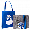 Набор подарочный NEWSPIRIT: сумка, свечи, плед, украшение, синий с логотипом в Астрахани заказать по выгодной цене в кибермаркете AvroraStore