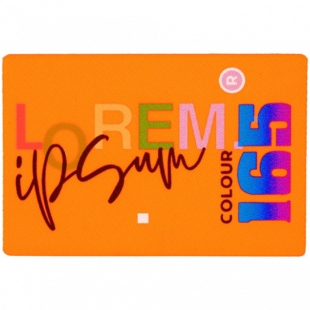Наклейка тканевая Lunga, L,оранжевый неон с логотипом в Астрахани заказать по выгодной цене в кибермаркете AvroraStore