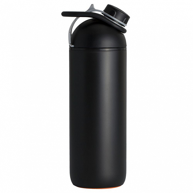 Бутылка для воды fixFlask, черная с логотипом в Астрахани заказать по выгодной цене в кибермаркете AvroraStore