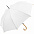 Зонт-трость OkoBrella, белый с логотипом в Астрахани заказать по выгодной цене в кибермаркете AvroraStore
