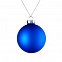Елочный шар Finery Matt, 8 см, матовый синий с логотипом в Астрахани заказать по выгодной цене в кибермаркете AvroraStore