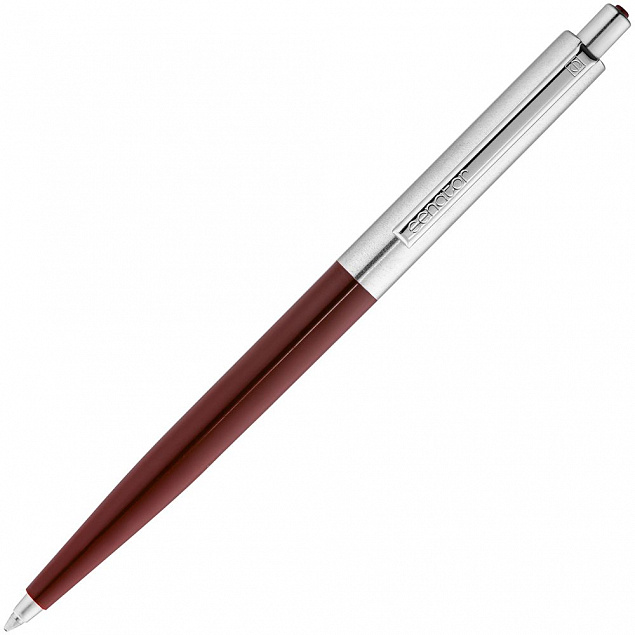 Ручка шариковая Senator Point Metal, красная с логотипом в Астрахани заказать по выгодной цене в кибермаркете AvroraStore