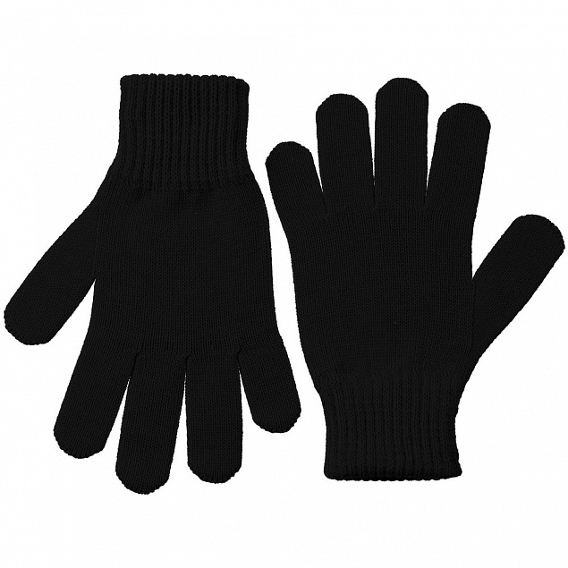 Перчатки Real Talk, черные с логотипом в Астрахани заказать по выгодной цене в кибермаркете AvroraStore