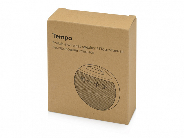 Портативная колонка «Tempo» с логотипом в Астрахани заказать по выгодной цене в кибермаркете AvroraStore