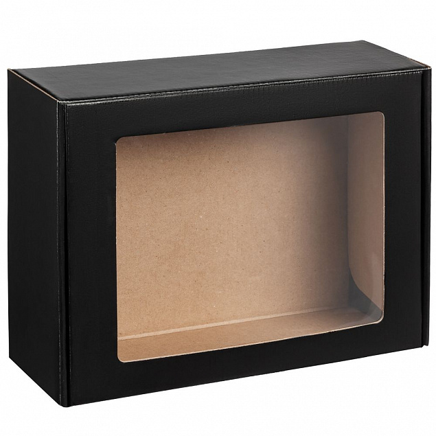 Коробка с окном Visible, черная с логотипом в Астрахани заказать по выгодной цене в кибермаркете AvroraStore