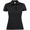 Рубашка поло женская SURF LADY, черная с логотипом в Астрахани заказать по выгодной цене в кибермаркете AvroraStore