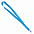 Ланъярд NECK, синий, полиэстер, 2х50 см с логотипом в Астрахани заказать по выгодной цене в кибермаркете AvroraStore