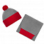 Набор Snappy, светло-серый с красным с логотипом в Астрахани заказать по выгодной цене в кибермаркете AvroraStore