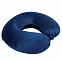 Подушка дорожная  "SOFT"; memory foam, микрофибра синий с логотипом в Астрахани заказать по выгодной цене в кибермаркете AvroraStore