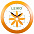 Часы настенные Vivid Large, оранжевые с логотипом в Астрахани заказать по выгодной цене в кибермаркете AvroraStore