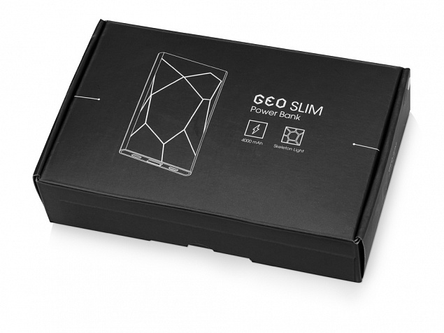 Портативное зарядное устройство XOOPAR GEO SLIM с логотипом в Астрахани заказать по выгодной цене в кибермаркете AvroraStore