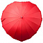 Зонт-трость «Сердце», красный с логотипом в Астрахани заказать по выгодной цене в кибермаркете AvroraStore