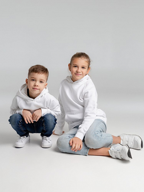 Толстовка детская Stellar Kids, белая с логотипом в Астрахани заказать по выгодной цене в кибермаркете AvroraStore
