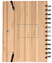 Бамбуковый блокнот с ручкой с логотипом в Астрахани заказать по выгодной цене в кибермаркете AvroraStore