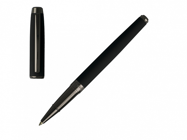 Ручка роллер Chorus Black с логотипом в Астрахани заказать по выгодной цене в кибермаркете AvroraStore