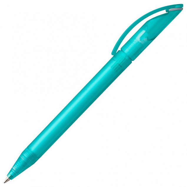 Ручка шариковая Prodir DS3 TFF Ring, бирюзовая с серым с логотипом в Астрахани заказать по выгодной цене в кибермаркете AvroraStore