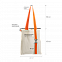 Шоппер Superbag с ремувкой 4sb (неокрашенный с оранжевым) с логотипом в Астрахани заказать по выгодной цене в кибермаркете AvroraStore