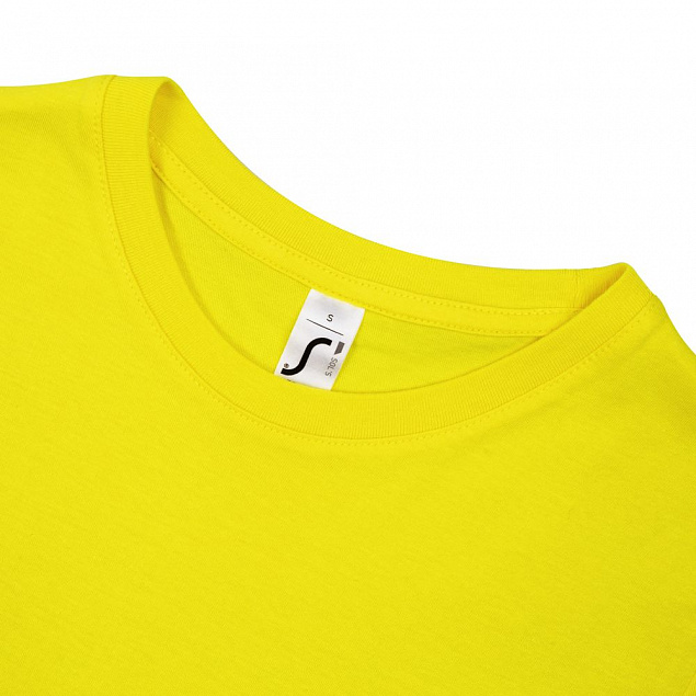 Футболка женская REGENT WOMEN, лимонно-желтая с логотипом в Астрахани заказать по выгодной цене в кибермаркете AvroraStore