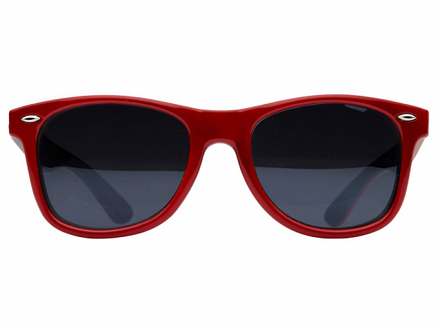 Очки солнцезащитные Crockett, красный/черный с логотипом в Астрахани заказать по выгодной цене в кибермаркете AvroraStore